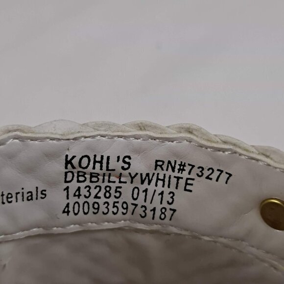 Dana Buchman Size 6M Billy Sandals White Woven Straps Cork Lined Insole NWOT - Picture 14 of 15